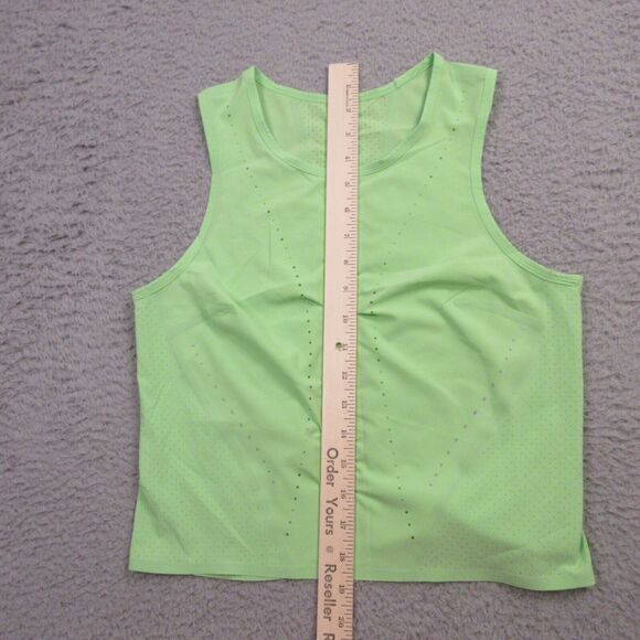 Lululemon Swift Ventilated Running Tank Top Scream Green Light size 4 W1DSMS - Picture 6 of 8